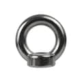 Aztec Lifting Hardware Round Eye Nut, M12-1.75 Thread Size, 18-8 Stainless Steel, Polished SSDN12